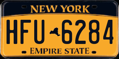 NY license plate HFU6284