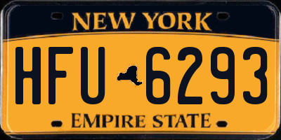 NY license plate HFU6293
