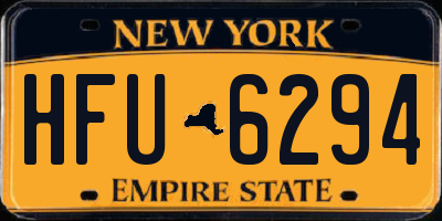 NY license plate HFU6294