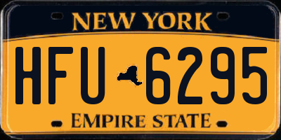 NY license plate HFU6295