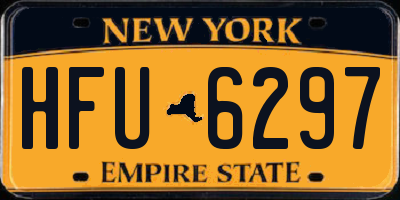 NY license plate HFU6297