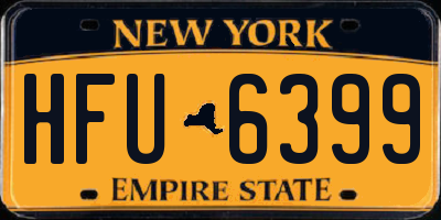 NY license plate HFU6399