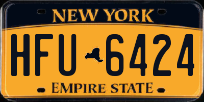 NY license plate HFU6424