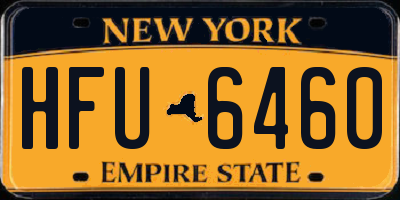 NY license plate HFU6460