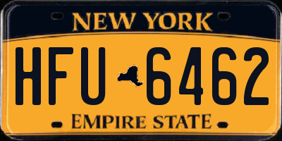 NY license plate HFU6462