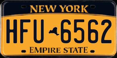 NY license plate HFU6562