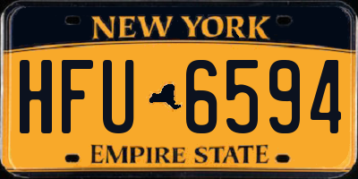 NY license plate HFU6594