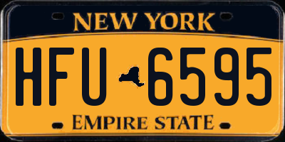NY license plate HFU6595