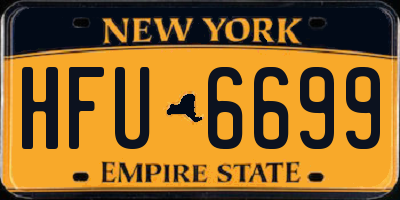 NY license plate HFU6699
