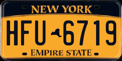NY license plate HFU6719
