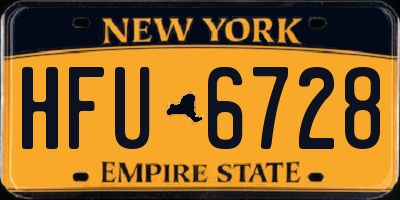 NY license plate HFU6728