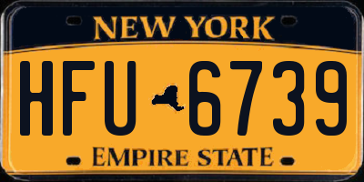 NY license plate HFU6739