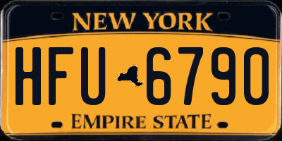 NY license plate HFU6790