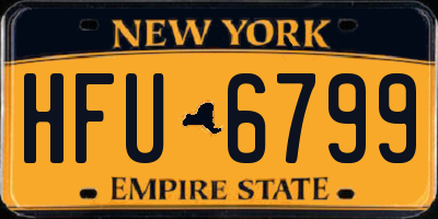 NY license plate HFU6799