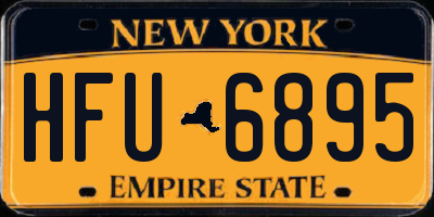 NY license plate HFU6895