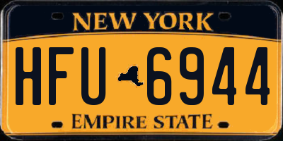 NY license plate HFU6944