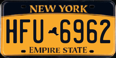 NY license plate HFU6962