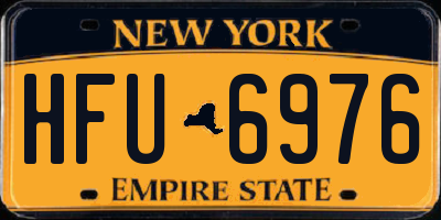 NY license plate HFU6976