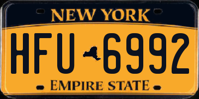 NY license plate HFU6992
