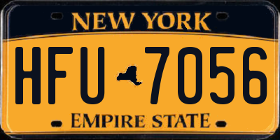 NY license plate HFU7056