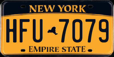 NY license plate HFU7079