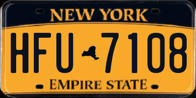 NY license plate HFU7108