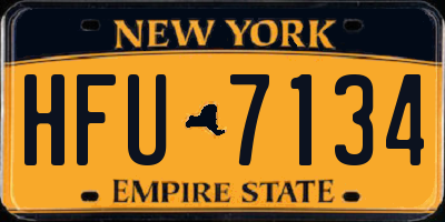 NY license plate HFU7134