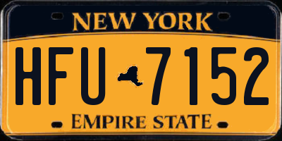NY license plate HFU7152