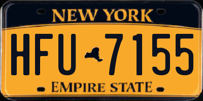 NY license plate HFU7155