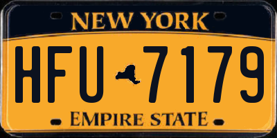 NY license plate HFU7179