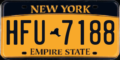 NY license plate HFU7188