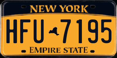 NY license plate HFU7195