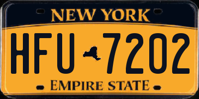 NY license plate HFU7202
