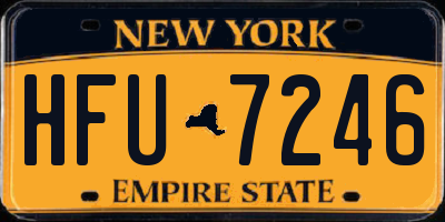 NY license plate HFU7246