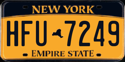 NY license plate HFU7249