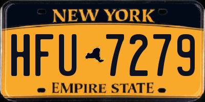 NY license plate HFU7279