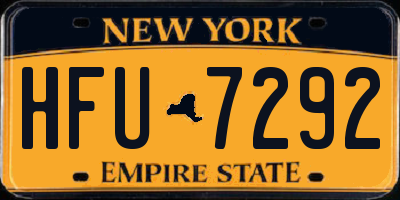 NY license plate HFU7292