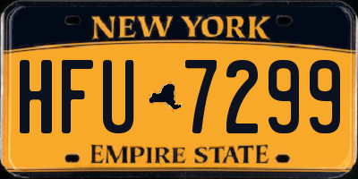 NY license plate HFU7299