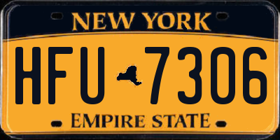 NY license plate HFU7306