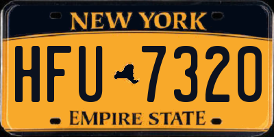 NY license plate HFU7320
