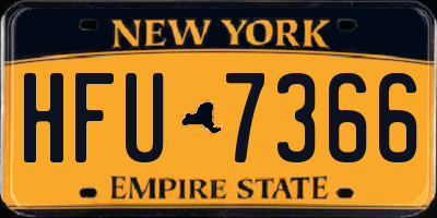 NY license plate HFU7366