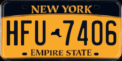 NY license plate HFU7406