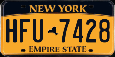 NY license plate HFU7428