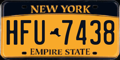 NY license plate HFU7438