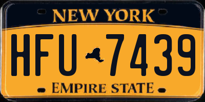 NY license plate HFU7439