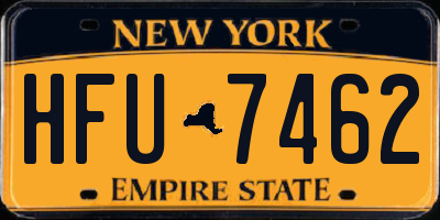 NY license plate HFU7462