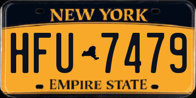 NY license plate HFU7479