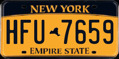NY license plate HFU7659