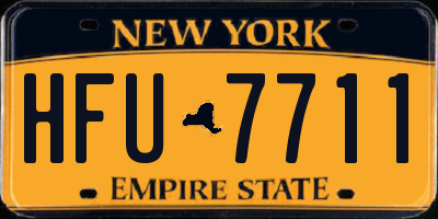 NY license plate HFU7711