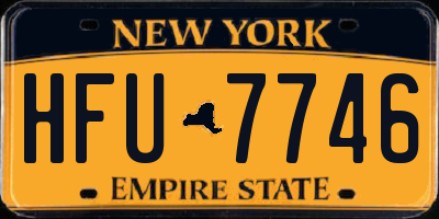NY license plate HFU7746